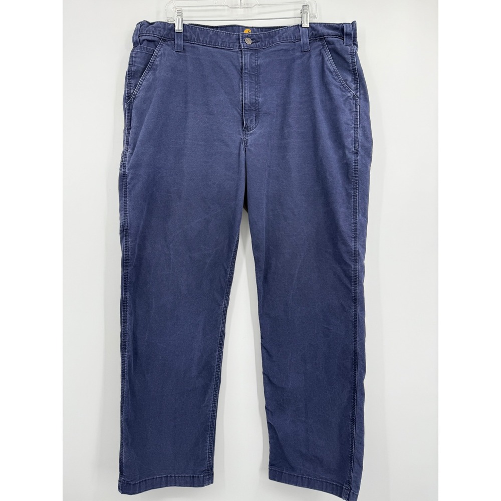 Carhartt Men's Sz 42X32 Relaxed fit Blue Utility Work Rugged Gorpcore Pants Y2K